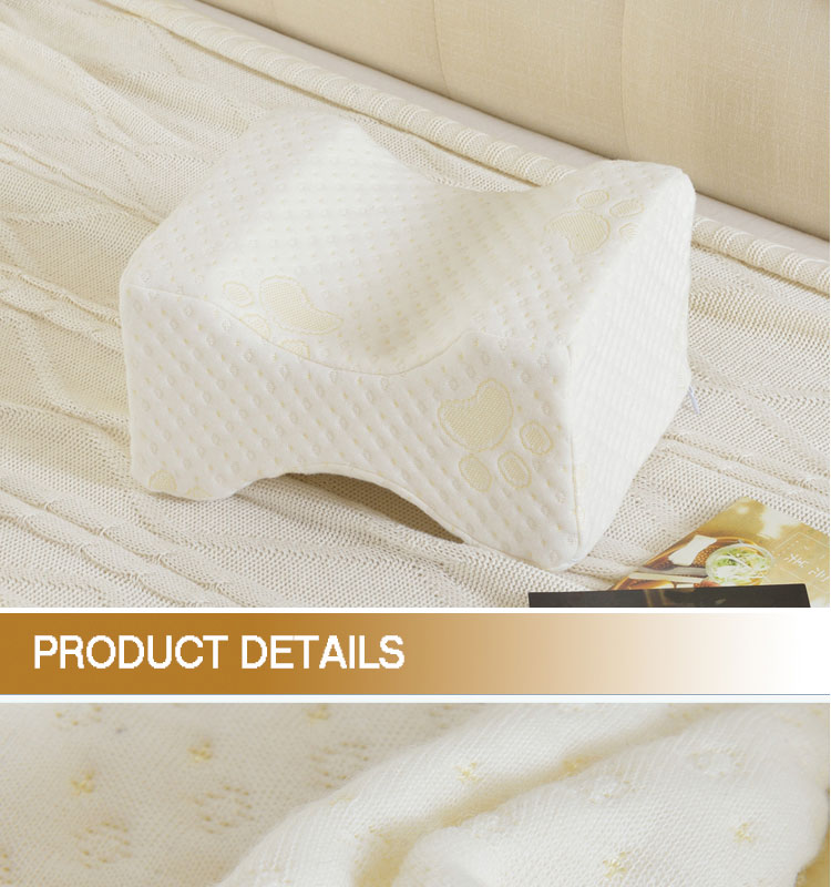 Factory Directly Sale Memory Foam Contour Orthopedic Knee Pillow for Side Sleeper Sleeping detail 5
