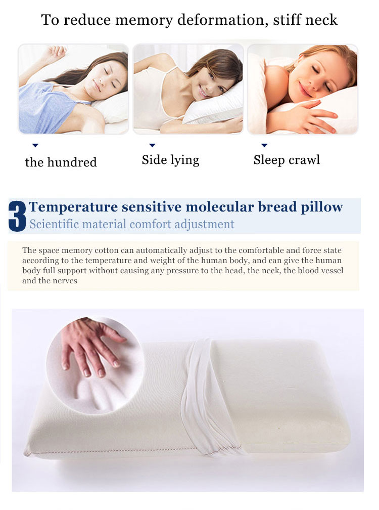 Chinese Manufacturer Bamboo Shredded Memory Foam Sleepingwell Sleep Pillow Pillows for Sleeping Comfortable detail 6