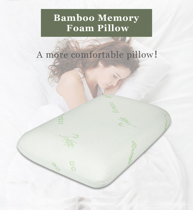 Chinese Manufacturer Bamboo Shredded Memory Foam Sleepingwell Sleep Pillow Pillows for Sleeping Comfortable detail 1
