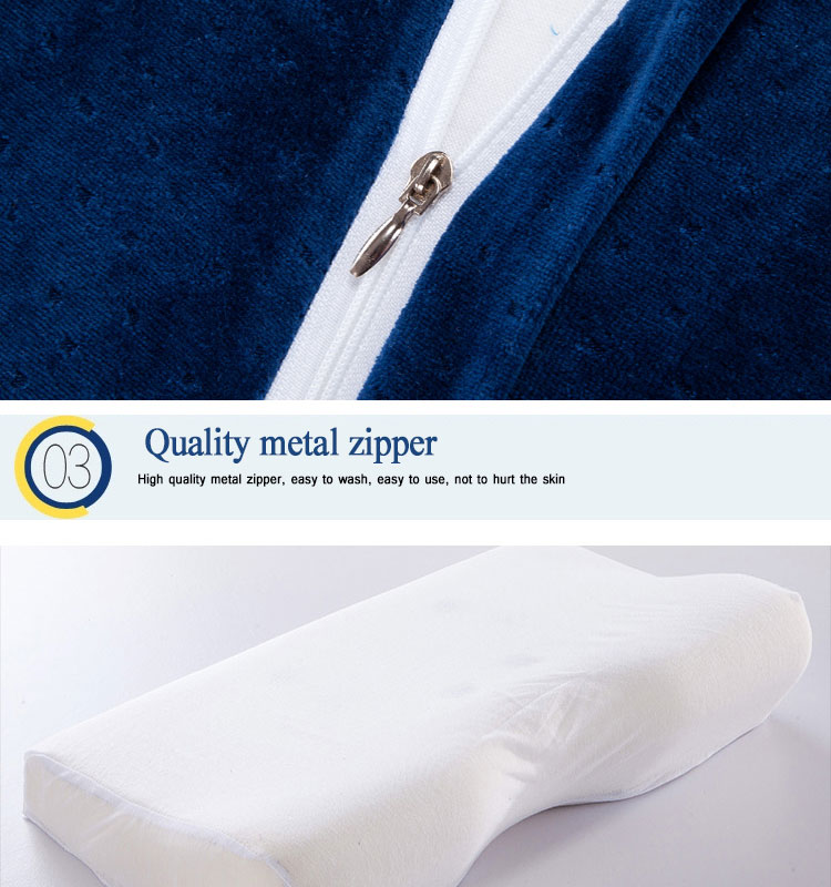 Modern Style Memory Foam Butterfly Sleeping Bed Pillow Plant Pattern for Neck Rest detail 8