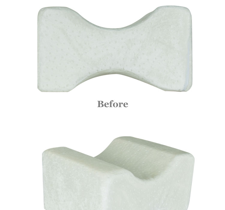 Ergonomic Cooling Memory Foam Contour Leg Pillow Orthopedic Knee Pillow for Side Sleepers and Pregnant Women detail 7