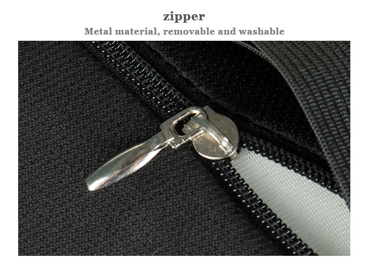 Ergonomic Breathable Car Seat Memory Foam Orthopedic Head Rest Neck Support Elastic Strap Pillow for Car Travel Knitted Technics detail 8