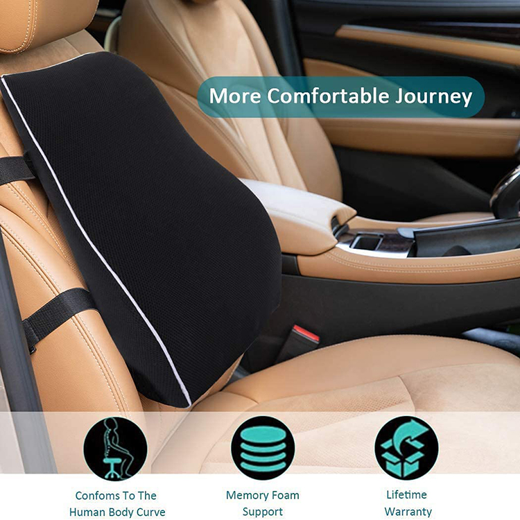 Ergonomic Car Seat Office Chair Cooling Gel Memory Foam Lumbar Support Cushion Orthopedic Back Pillow for Lower Back detail 5