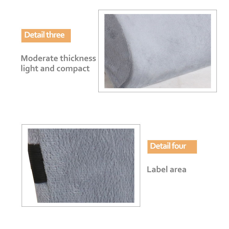 Adults Ennasi Memory Foam Massage Car Seat Lumbar Support Cushion 100% Polyester Rectangular Chair Back Pillow Reading Bed Rest detail 8