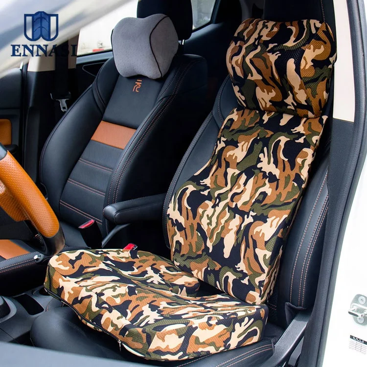 Solid Knitted Eco-friendly Memory Foam Car Headrest Neck Pillow for Pressure Relief Removable and Washable