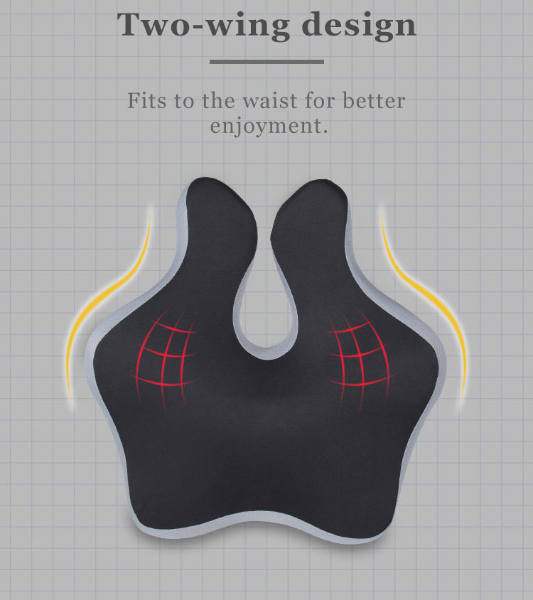 New Ideal Car Seat Memory Foam Back Rest Support Cushion Office Chair Lumbar Support Pillow Bed Cushion for Back Pain Relief detail 5