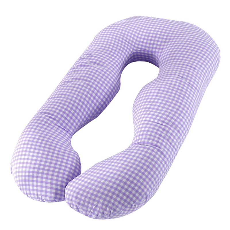 Fabricante chino, tamaño doble reina rey, forma de U, cómoda almohada para embarazo, almohada de maternidad de poliéster, detalle 8