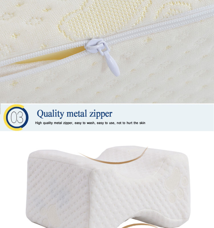 Factory Directly Sale Memory Foam Contour Orthopedic Knee Pillow for Side Sleeper Sleeping detail 7
