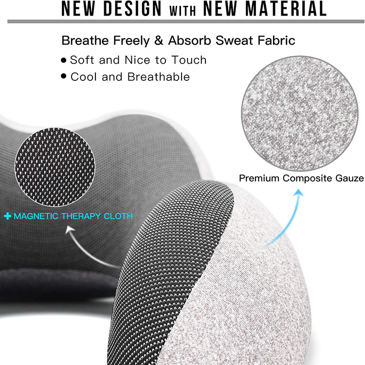 Ergonomic U-Shaped Airplane Travel Pillow Portable Orthopedic Memory Foam Neck Support for Comfortable Travel detail 2