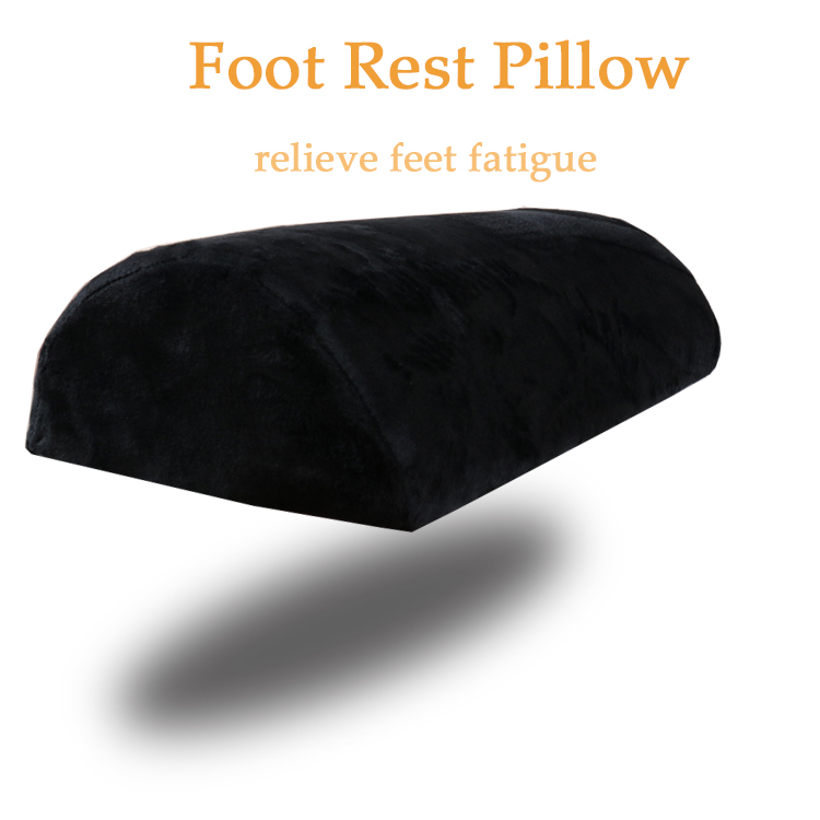 Half Moon Shape Pillow Lumbar Roll Bolster Memory Foam Foot Pillow Rest Cushion Under Desk or on Chair detail 1