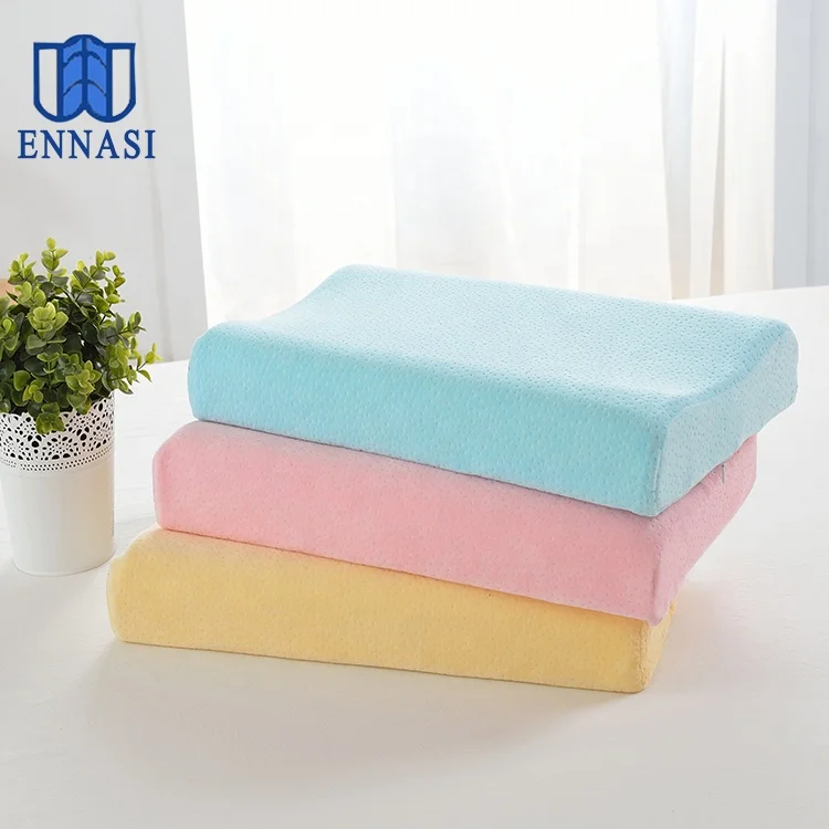 Ergonomic Adjustable Cervical Neck Pillow Child Super Soft Solid Color Latex Contour Eco-Friendly Removable Cover Modern
