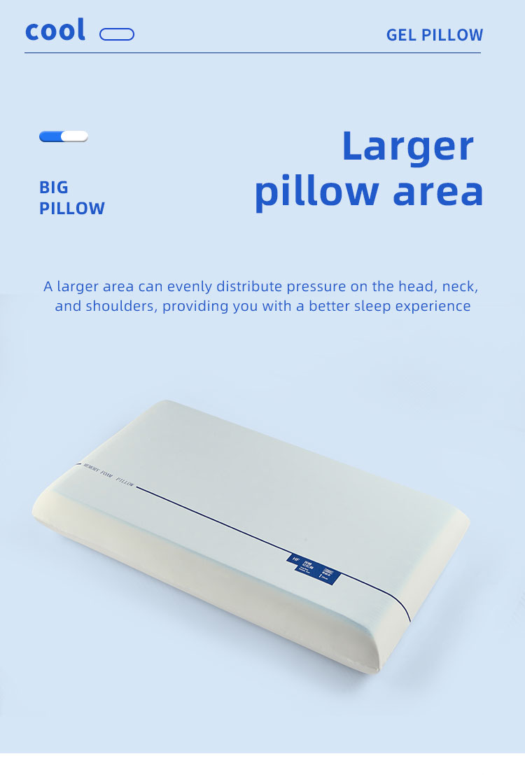 Breathable Cooling Gel Memory Foam Pillow Orthopedic Sleeping Bed Pillow for Neck and Shoulder Support detail 3
