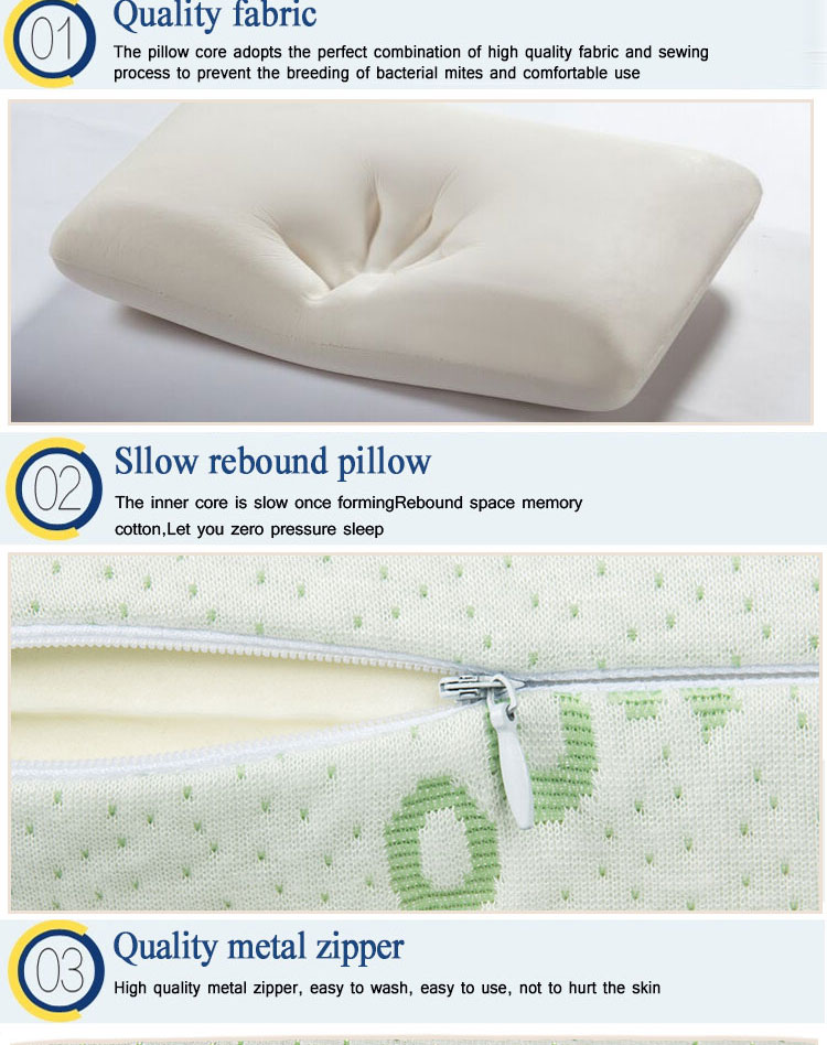 Chinese Manufacturer Bamboo Shredded Memory Foam Sleepingwell Sleep Pillow Pillows for Sleeping Comfortable detail 8