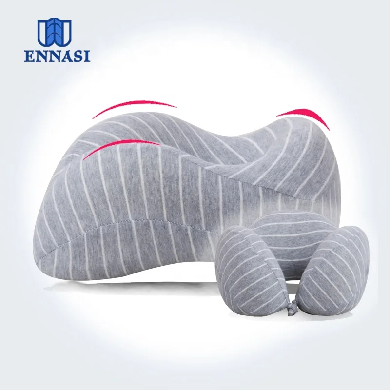 Portable Travel Kit with Memory Foam U-Shaped Neck Pillow Eye Mask Rest Support for Flights Certified by Golden Supplier detail 3
