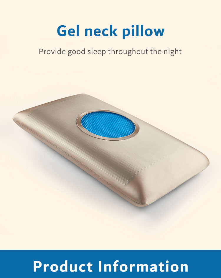 Modern Cooling Gel Memory Foam Orthopedic Bed Pillow Neck and Head Support for Hot Sleepers detail 1