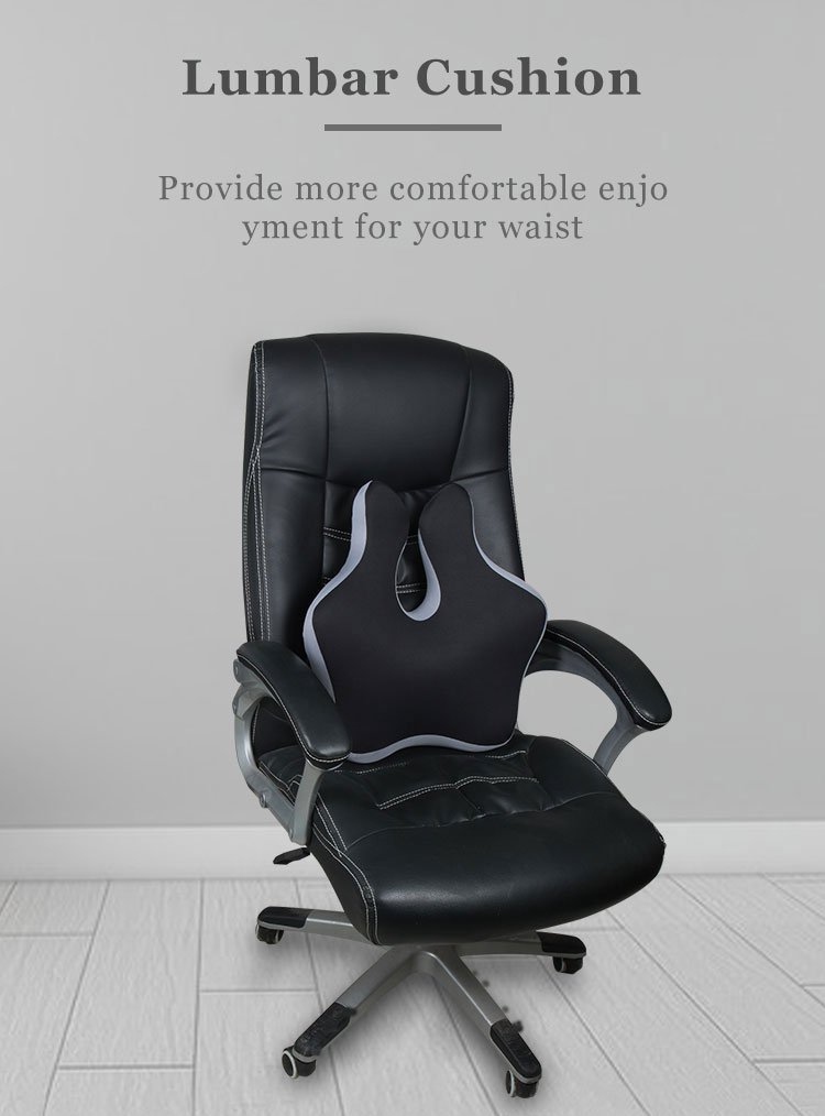 New Ideal Car Seat Memory Foam Back Rest Support Cushion Office Chair Lumbar Support Pillow Bed Cushion for Back Pain Relief detail 1