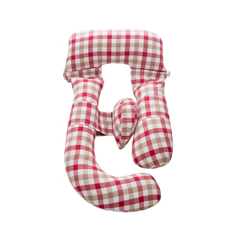 Wholesale U-Shaped Multifunction Body Pillow for Pregnant Women Nursing Support with Cotton Fabric Maternity Pillows detail 1