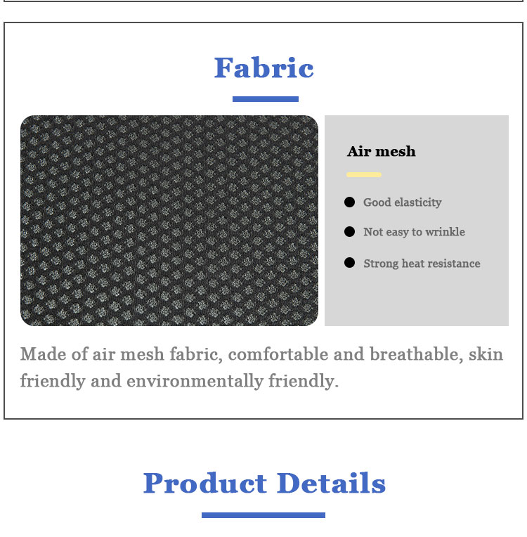 Ergonomic Breathable Car Seat Memory Foam Orthopedic Head Rest Neck Support Elastic Strap Pillow for Car Travel Knitted Technics detail 7