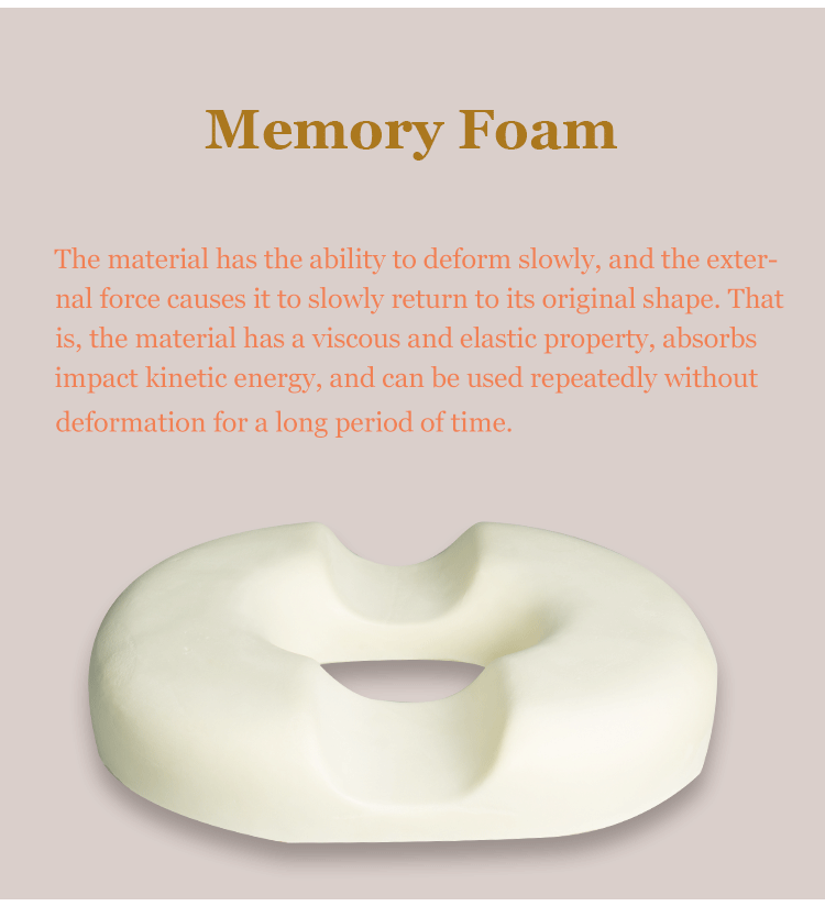 Hot Sale Comfort Memory Foam Donut Seat Cushion for Cars for Hemorrhoids and Tailbone Lumbar Pillows & Seat Cushions detail 8